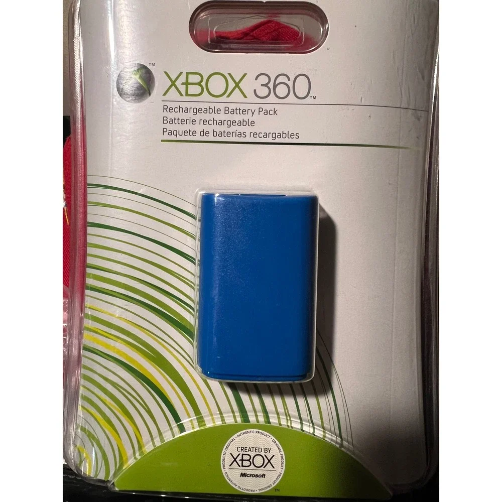 Microsoft Xbox 360 Rechargeable Battery Pack Blue OEM Sealed B4U-00021